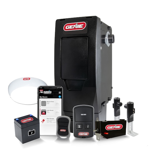 The Genie Co Genie Smart Wall Mount Garage Door Opener with Battery Backup and Aladdin Connect 6172H-BV - main